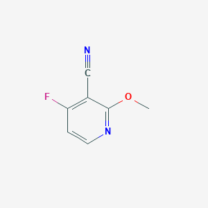 molecular formula C7H5FN2O B13100146 4-Fluoro-2-methoxynicotinonitrile 