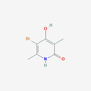 molecular formula C7H8BrNO2 B13100179 5-Bromo-3,6-dimethylpyridine-2,4-diol 