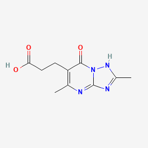 3-(2,5-Dimethyl-7-oxo-4,7-dihydro-[1,2,4]-triazolo[1,5-a]pyrimidin-6-yl)-propionic acid