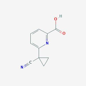 molecular formula C10H8N2O2 B13100234 6-(1-Cyanocyclopropyl)picolinic acid 