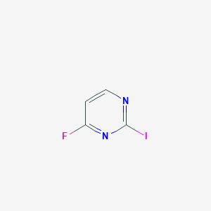 molecular formula C4H2FIN2 B13100316 4-Fluoro-2-iodopyrimidine 