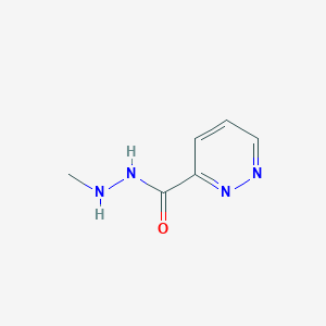 molecular formula C6H8N4O B13100330 N'-methylpyridazine-3-carbohydrazide CAS No. 89533-22-2