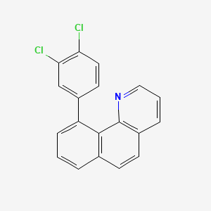 molecular formula C19H11Cl2N B13100353 10-(3,4-Dichlorophenyl)benzo[h]quinoline 