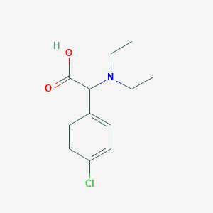 molecular formula C12H16ClNO2 B13100390 (4-Chlorophenyl)(diethylamino)acetic acid 