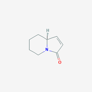 molecular formula C8H11NO B13100527 (S)-6,7,8,8A-tetrahydroindolizin-3(5H)-one 