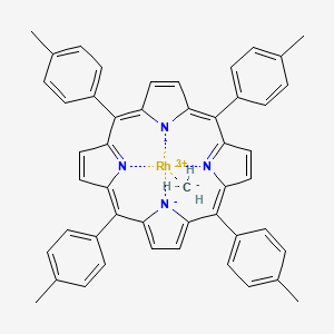 molecular formula C49H39N4Rh B13100671 Methyl(5,10,15,20-tetrakis(4-tolyl)porphinato)rhodium 
