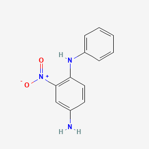 molecular formula C12H11N3O2 B1310069 1,4-Benzenediamine, 2-nitro-N1-phenyl- CAS No. 2784-89-6