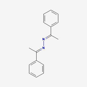 molecular formula C16H16N2 B1310073 Ethanone, 1-phenyl-, 2-(1-phenylethylidene)hydrazone CAS No. 729-43-1
