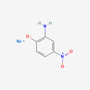 molecular formula C6H5N2NaO3 B1310074 Sodium 2-amino-4-nitrophenolate CAS No. 61702-43-0