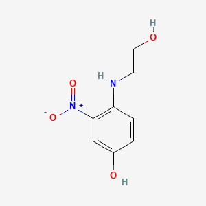 molecular formula C8H10N2O4 B1310075 4-((2-Hydroxyethyl)amino)-3-nitrophenol CAS No. 65235-31-6