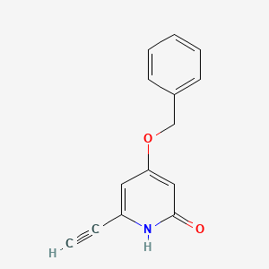 molecular formula C14H11NO2 B13100795 4-(Benzyloxy)-6-ethynylpyridin-2-ol 