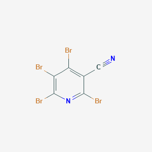 molecular formula C6Br4N2 B13100801 2,4,5,6-Tetrabromonicotinonitrile 
