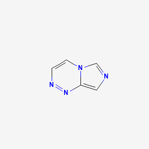 molecular formula C5H4N4 B13100844 Imidazo[5,1-C][1,2,4]triazine CAS No. 52965-39-6