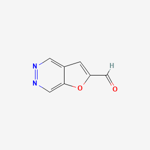 molecular formula C7H4N2O2 B13100889 Furo[2,3-d]pyridazine-2-carbaldehyde CAS No. 35670-47-4