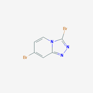 molecular formula C6H3Br2N3 B13100913 3,7-Dibromo-[1,2,4]triazolo[4,3-a]pyridine 