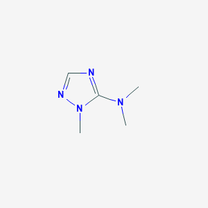 molecular formula C5H10N4 B13101110 N,N,1-Trimethyl-1H-1,2,4-triazol-5-amine 