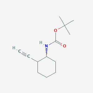 molecular formula C13H21NO2 B13101151 tert-Butyl ((1R)-2-ethynylcyclohexyl)carbamate 