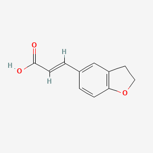 molecular formula C11H10O3 B1310128 (e)-3-(2,3-Dihydrobenzofuran-5-yl)acrylic acid CAS No. 203505-84-4