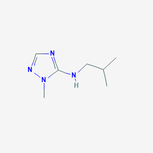 molecular formula C7H14N4 B13101339 N-Isobutyl-1-methyl-1H-1,2,4-triazol-5-amine 