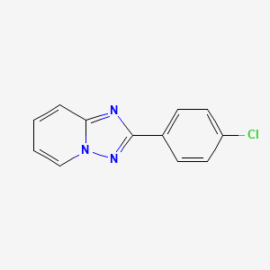 molecular formula C12H8ClN3 B13101359 2-(4-Chlorophenyl)-[1,2,4]triazolo[1,5-A]pyridine 