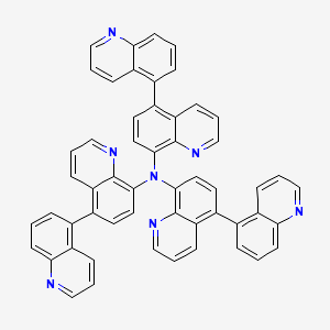 molecular formula C54H33N7 B13101415 Tri([5,5'-biquinolin]-8-yl)amine CAS No. 920969-09-1