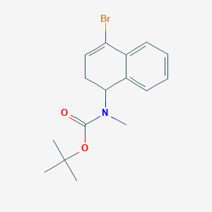 molecular formula C16H20BrNO2 B13101487 tert-Butyl (4-bromo-1,2-dihydronaphthalen-1-yl)(methyl)carbamate 