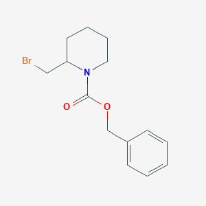 molecular formula C14H18BrNO2 B13101495 Benzyl 2-(bromomethyl)piperidine-1-carboxylate 