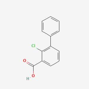 molecular formula C13H9ClO2 B13101528 2-Chloro-[1,1'-biphenyl]-3-carboxylic acid 