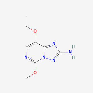 molecular formula C8H11N5O2 B13101653 8-Ethoxy-5-methoxy-[1,2,4]triazolo[1,5-c]pyrimidin-2-amine 