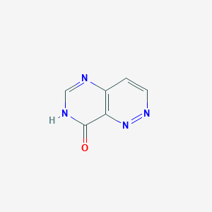 molecular formula C6H4N4O B13101711 Pyrimido[5,4-C]pyridazin-8(7H)-one CAS No. 21147-71-7