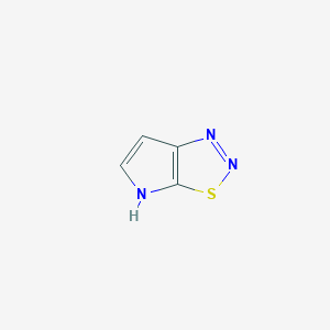 molecular formula C4H3N3S B13101719 2H-Pyrrolo[3,2-D][1,2,3]thiadiazole CAS No. 500722-42-9