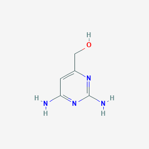 molecular formula C5H8N4O B13101774 (2,6-Diaminopyrimidin-4-yl)methanol 
