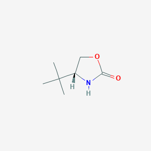 molecular formula C7H13NO2 B131018 (4R)-4-tert-butyl-1,3-oxazolidin-2-one CAS No. 142618-93-7