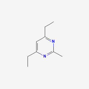 molecular formula C9H14N2 B13101811 4,6-Diethyl-2-methylpyrimidine 