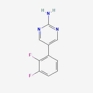 molecular formula C10H7F2N3 B13101841 5-(2,3-Difluorophenyl)pyrimidin-2-amine 