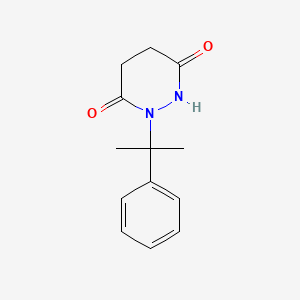 molecular formula C13H16N2O2 B13101868 1-(2-Phenylpropan-2-yl)tetrahydropyridazine-3,6-dione CAS No. 61446-44-4