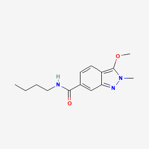 molecular formula C14H19N3O2 B13101964 N-butyl-3-methoxy-2-methyl-2H-indazole-6-carboxamide CAS No. 919107-51-0