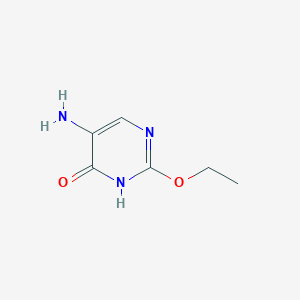 molecular formula C6H9N3O2 B13102020 4(1H)-Pyrimidinone, 5-amino-2-ethoxy-(9CI) CAS No. 72410-44-7