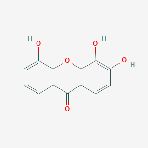 molecular formula C13H8O5 B13102053 3,4,5-Trihydroxy-9H-xanthen-9-one 