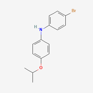 molecular formula C15H16BrNO B13102142 4-Bromo-N-(4-isopropoxyphenyl)aniline 