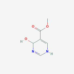 molecular formula C6H8N2O3 B13102198 Methyl 4-hydroxy-1,4-dihydropyrimidine-5-carboxylate 