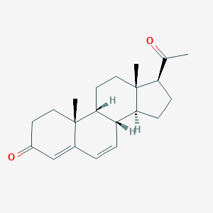 molecular formula C21H28O2 B131022 9beta-Pregna-4,6-diene-3,20-dione CAS No. 2640-38-2