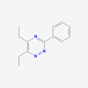 molecular formula C13H15N3 B13102204 5,6-Diethyl-3-phenyl-1,2,4-triazine 