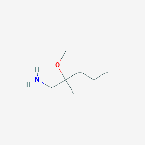 molecular formula C7H17NO B13102238 2-Methoxy-2-methylpentan-1-amine CAS No. 17697-32-4