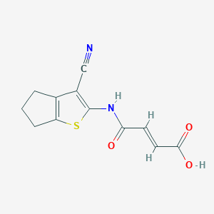 3-(3-Cyano-5,6-dihydro-4H-cyclopenta[b]thiophen-2-ylcarbamoyl)-acrylic acid