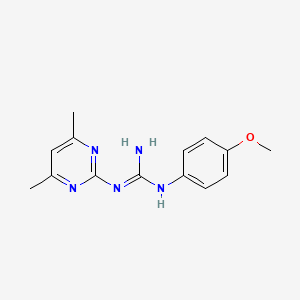 N-(4,6-dimethylpyrimidin-2-yl)-N'-(4-methoxyphenyl)guanidine