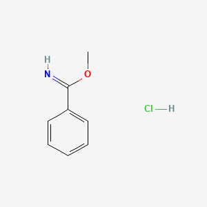 molecular formula C8H10ClNO B1310228 Methyl benzimidate hydrochloride CAS No. 5873-90-5