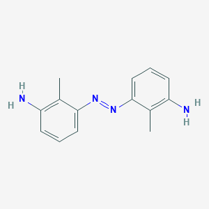 molecular formula C14H16N4 B131023 3,3'-Diamino-2,2'-dimethylazobenzene CAS No. 143922-97-8