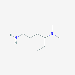 molecular formula C8H20N2 B13102314 N4,N4-Dimethylhexane-1,4-diamine 