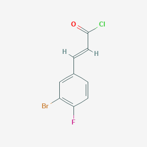 molecular formula C9H5BrClFO B1310234 (E)-3-(3-Bromo-4-fluorophenyl)acryloyl chloride CAS No. 676348-50-8